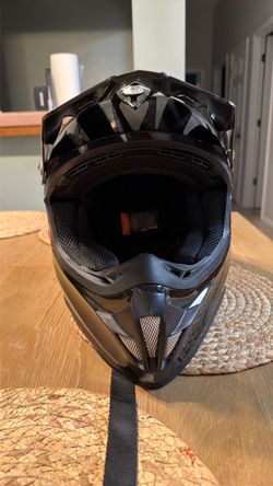 Dirt bike helmet.