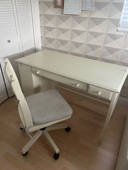 Desk with chair