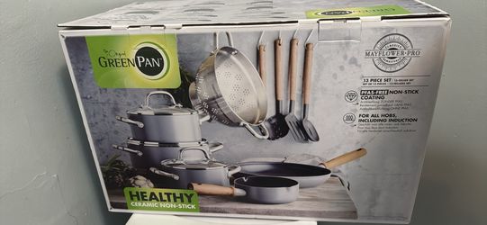 Brand New Ceramic 13-Piece PFAS-Free Nonstick Cookware Set – Induction Compatible – Premium Kitchen Set