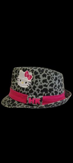 Hello kitty  girl Fedora  black and gray leopard https://offerup.com/redirect/?o=cHJpbnQuYnk= sanrio