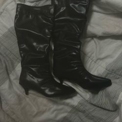 Leather Black Boots