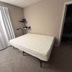 Queen Size Purple Mattress and Frame