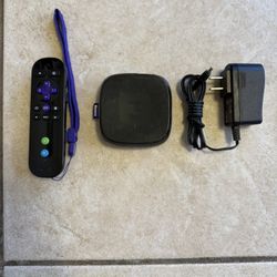 Electronics Roku 3 Player Model 3 And Power Adapter With Remote 