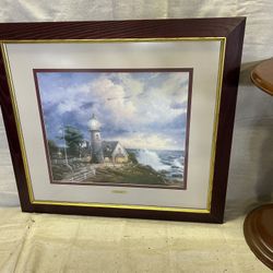 Wall Art: Kinkade- "A Light In The Storm"