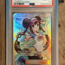 Rosa PSA 10 Full Art – Cosmic Eclipse (NEW CERT)