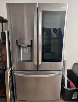 LG InstaView Smart French Door Refrigerator - 22 Cu. Ft. - Stainless Steel