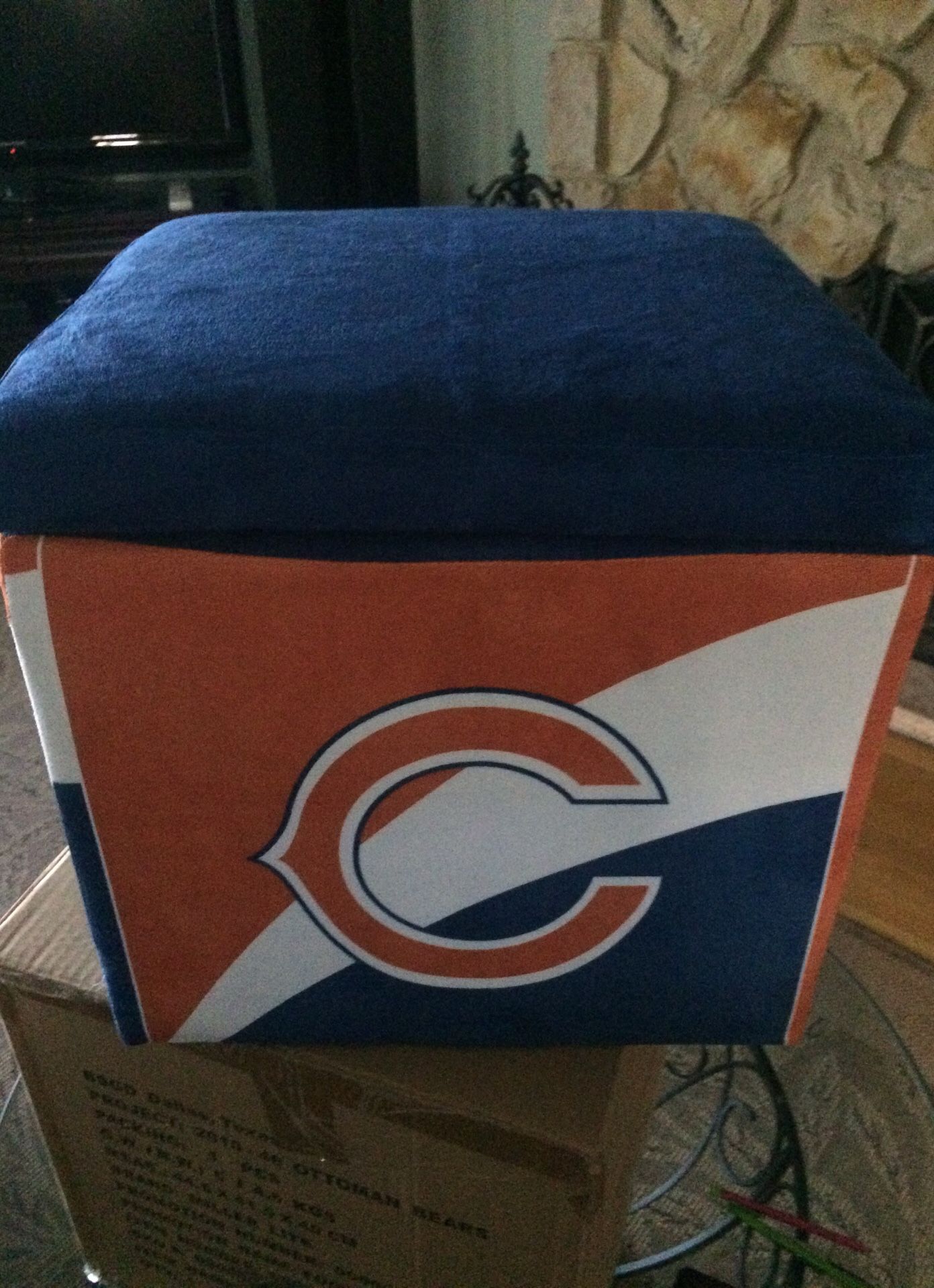 Chicago Bears Miller Lite ottoman cooler