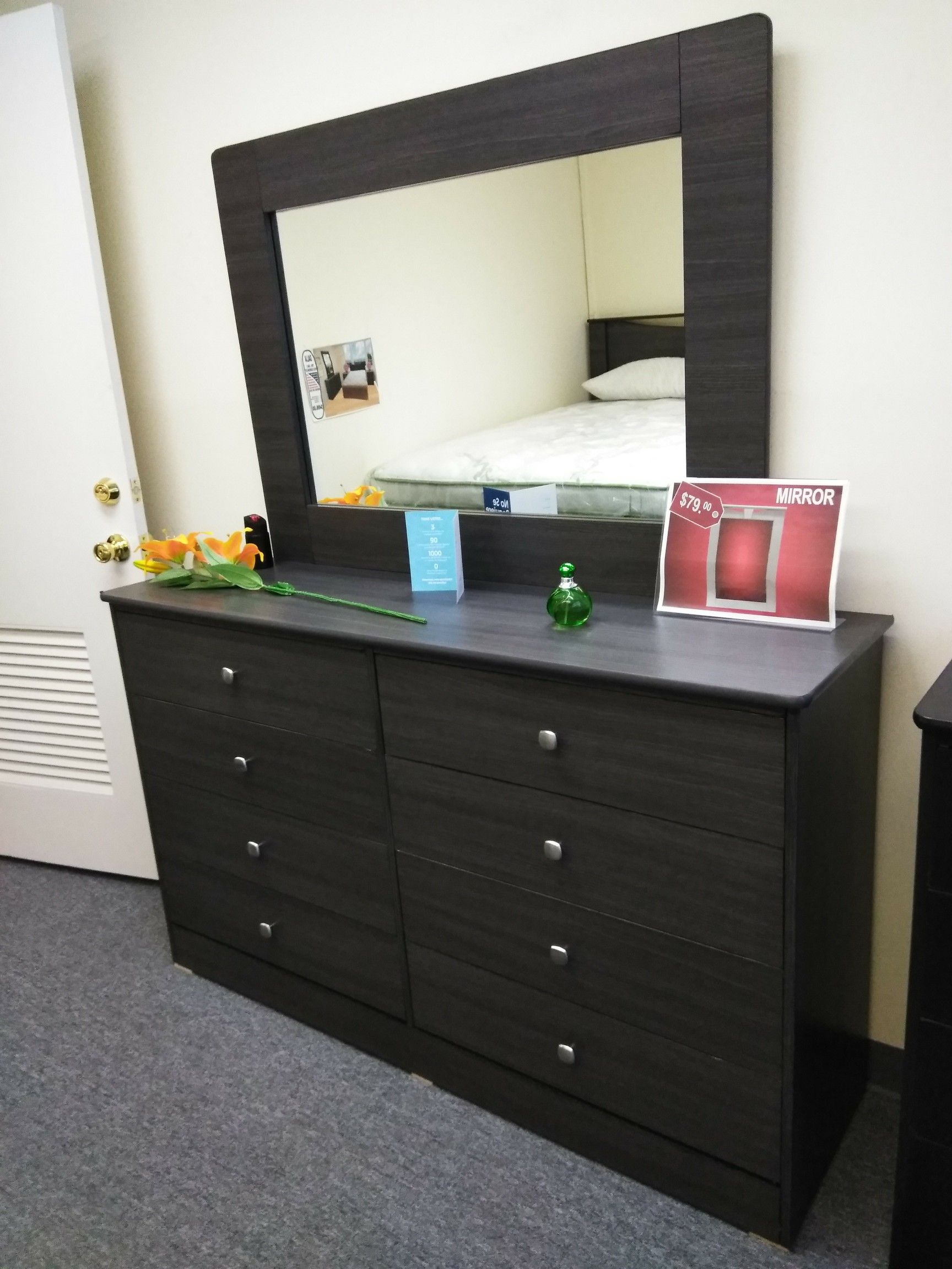 8 cabinet dresser cajonera with mirror