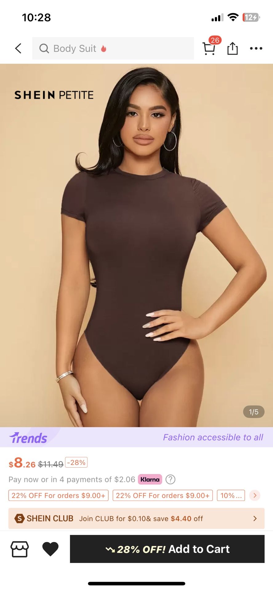 Brown bodysuit