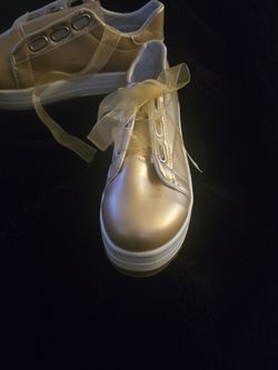 Brand New 7 1/2 Gold Sneakers