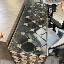 Glass Top Side Table