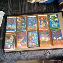 Kids Classics Disney & Holiday VHS Movie Collection (10 Tapes) - Clean Clamshells!