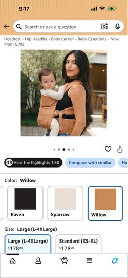 Hip Healthy Baby Carrier –WILDBIRD - Willow, XL-4XL