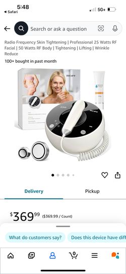 Skin Tightening Radio Frequency Device