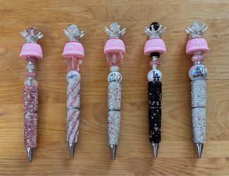Dodgers Breast Cancer Awareness Month Beaded Gift Pens