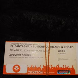 El Fantasma Tickets!