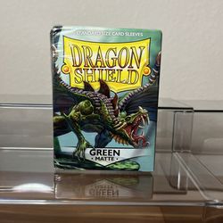Dragon Shield 100 Matte  Sleeves - Choice Of Turquoise, Green, Or Silver