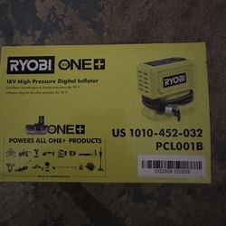 Ryobi 18V Cordless High Pressure Inflator (Tool Only) 160 PSI Auto Shut Off