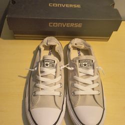 Converse Women’s CT Shoreline Slip-On Chuck Taylors – Cloud Gray – Size 8