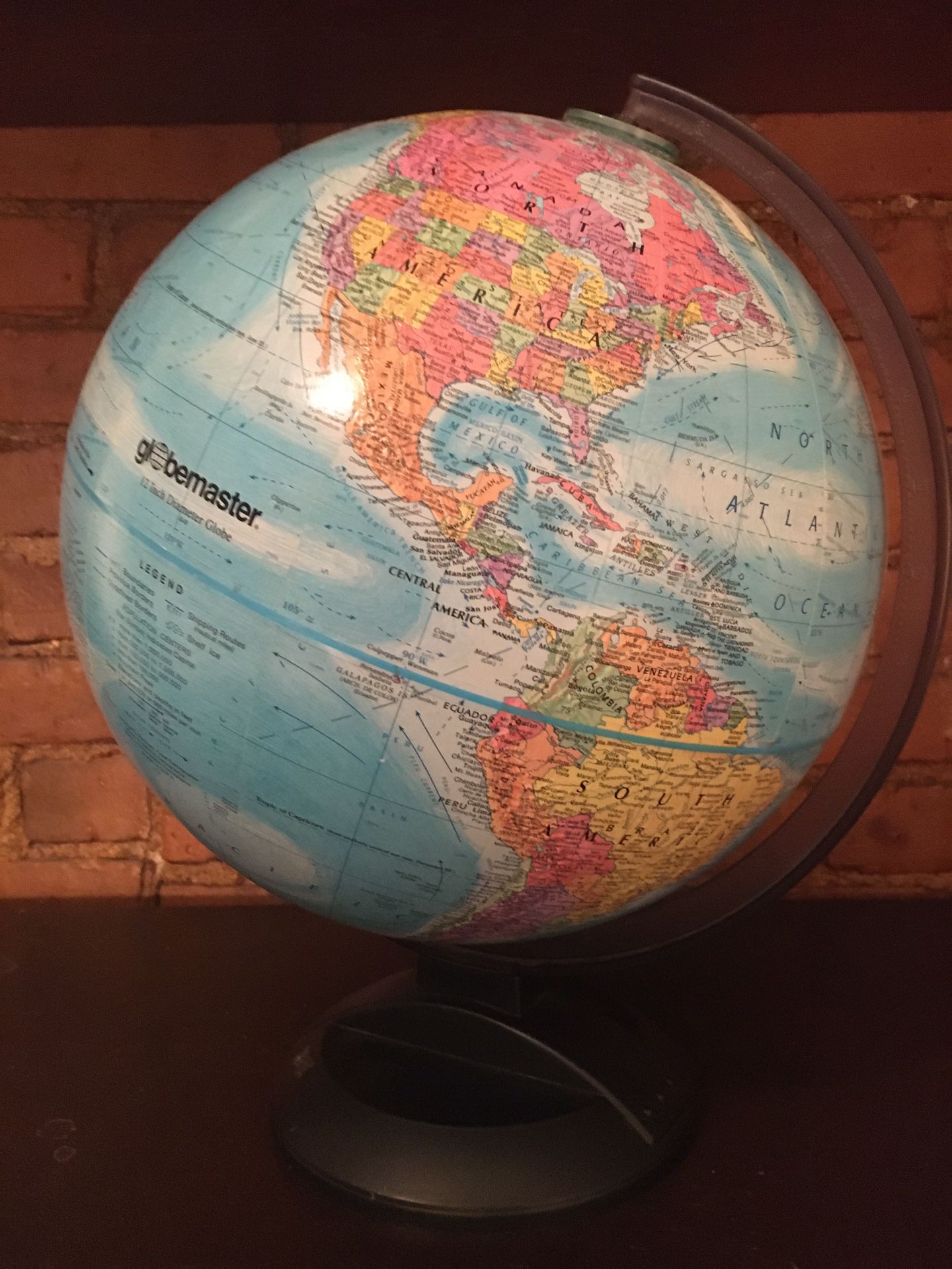 Globemaster 12in plastic globe