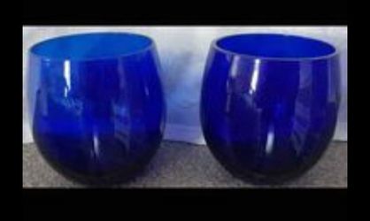 2 Colbalt Blue Nesting cups 