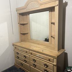 Antique Dresser with Mirror
