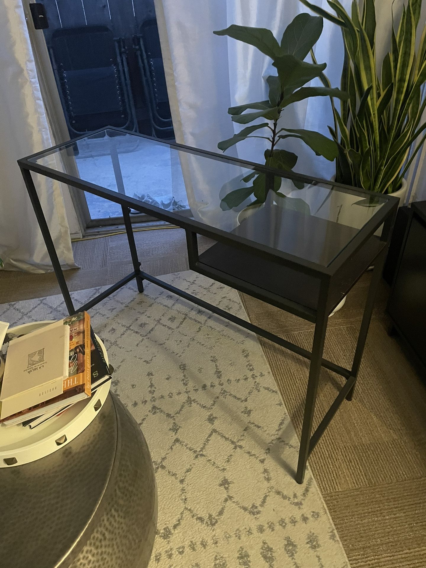 IKEA Laptop Desk Black/glass