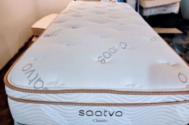 Saatva XL Twin, Saatva Classic Mattress, Plush Soft, 11.5", 