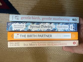 $20 for 4 birth pregnancy books - like new