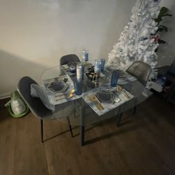 Glass Dining Table 