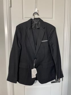 Wehilion Suits for Men Size SM Black M734 Small Regular Suits 3 Pieces