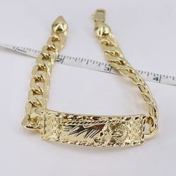 Pulsera imagen San Judas orò laminado/Bracelets image of Saint Jude gold plated