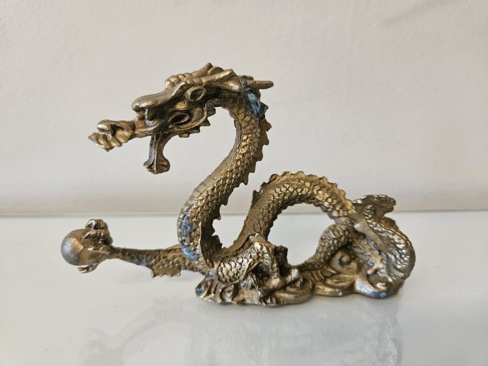 Brass Dragon Figurine 