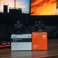 Sigma 18-50 F2.8 & Sony 50mm F1.8