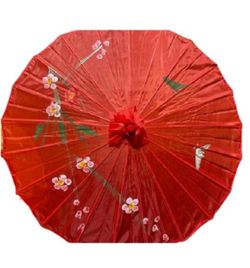 10 Red Chinese umbrellas