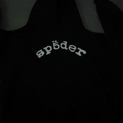 Sp5der rhinestone hoodie