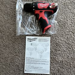 Milwaukee Drill Driver M12, 12V Drill Driver 3/8” (Tool Only, Brand New)