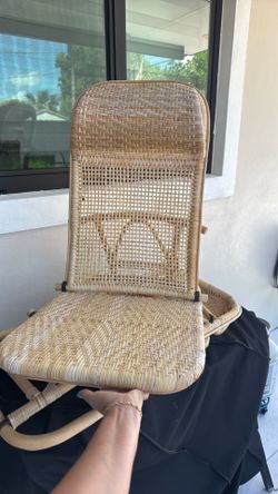 Plumeria wicker seats