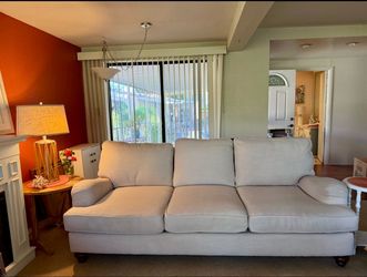 Elegant Comfy Down-Feather Sofa - gently used