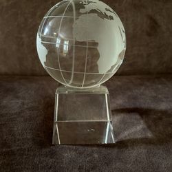 Globe Glass Paperweight