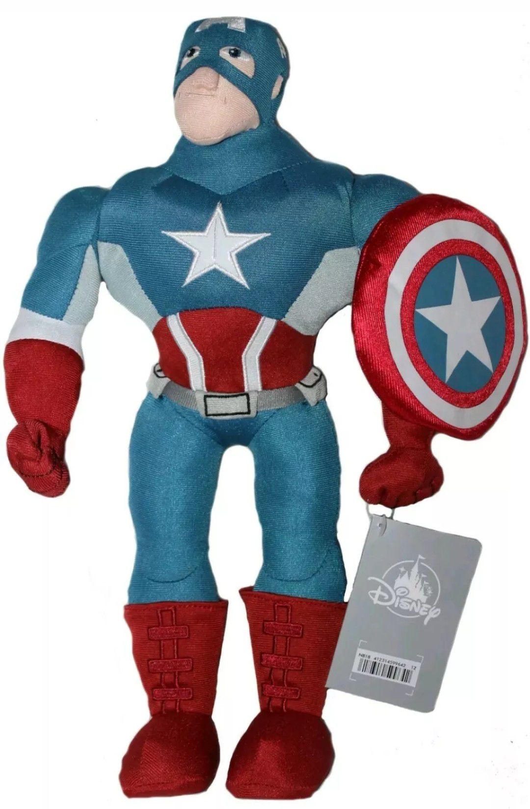 Plush Captain America Marvel Avengers Disney Store Authentic