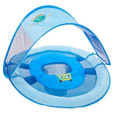 SwimWays Baby Spring Float Sun Canopy - Blue Sea Monster ⭐️ NEW ⭐️