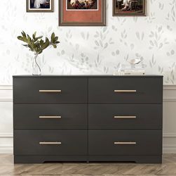Black 6-Drawer Dresser