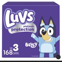 Free Luvs Bluey Diapers Size 3 