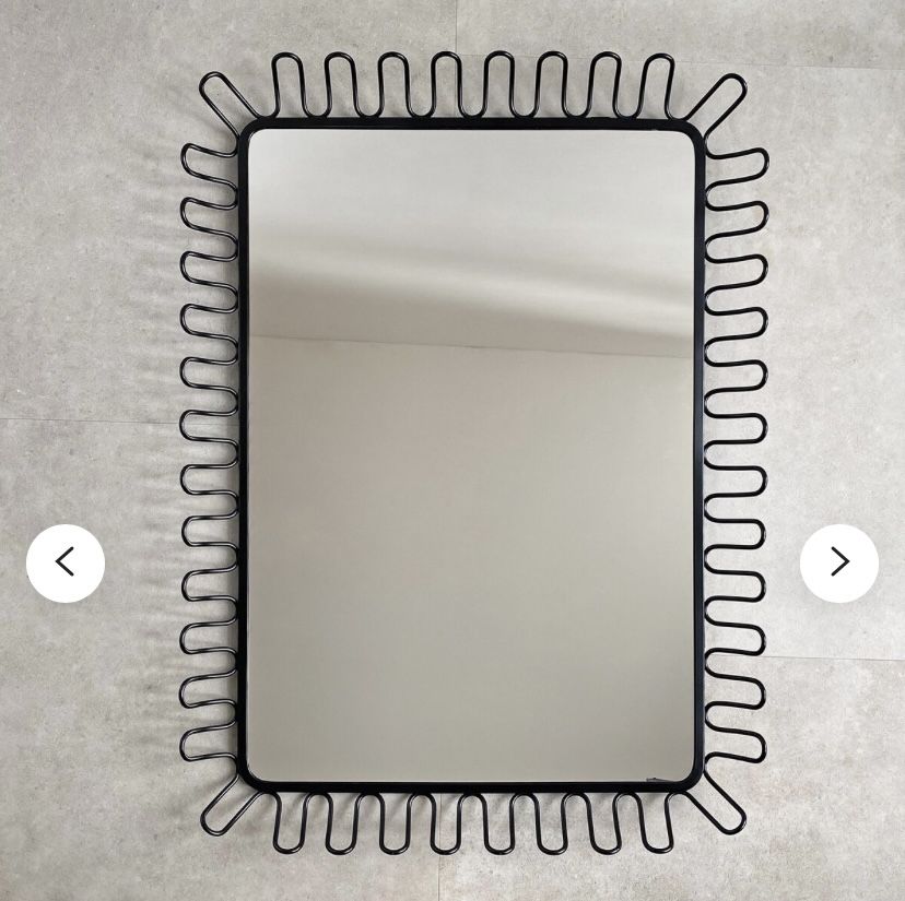 90s Vintage IKEA Mandal Squiggle Mirror
