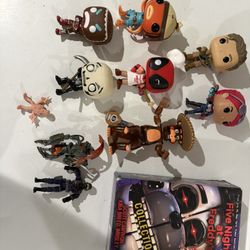 Lot Of Funko Pops, Fortnite, Five Nights At Freddy, Starwars, And Other 