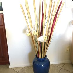 Home Decor  Blue Vase 