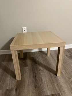 Tan side table