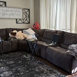 Brown Sectional 