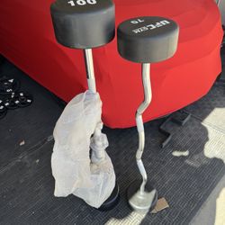 Commercial urethane fixed bars 170lbs total